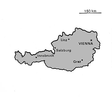 [Country map of Austria]