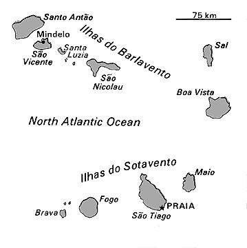 [Country map of Cape Verde]