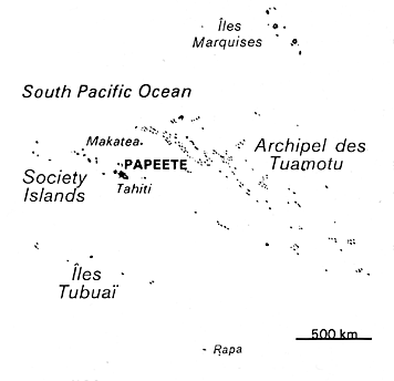 [Country map of French Polynesia]