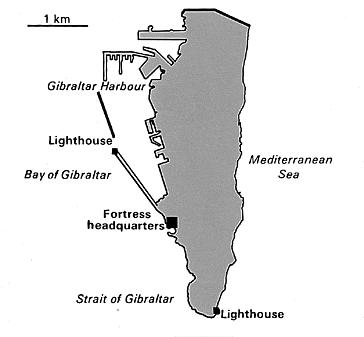 [Country map of Gibraltar]