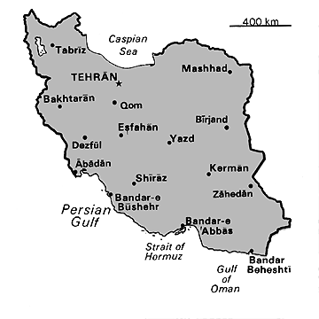 [Country map of Iran]