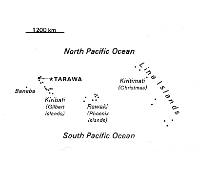 [Country map of Kiribati]