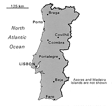 [Country map of Portugal]