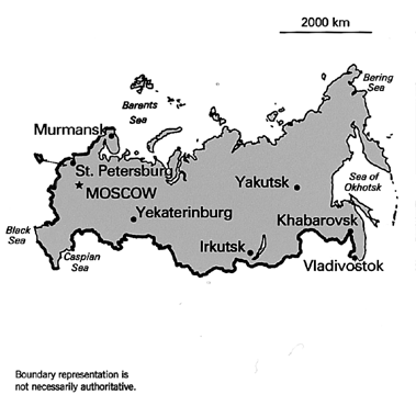 [Country map of Russia]