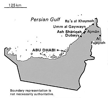 [Country map of United Arab Emirates]