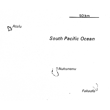 [Country map of Tokelau]