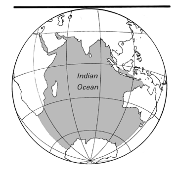 [Country map of Indian Ocean]