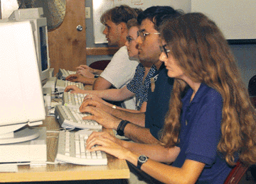 Students at work