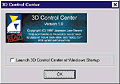 3D Control Center