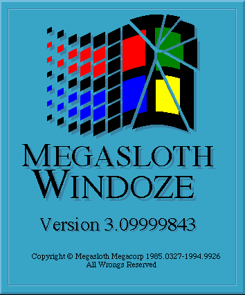 Megasloth Windoze - 10KB