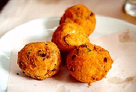 Bolinhos de bacalhau.  Copyright Sheila Thomson.  All rights reserved.