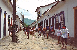 Paraty Main Street.  Copyright Sheila Thomson.  All rights reserved.