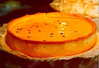 Passion Fruit Mousse Torte.  Copyright Sheila Thomson.  All rights reserved.