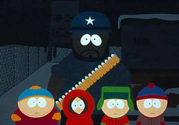 Od lewej: Cartman, Kenny, Kyle, Stan