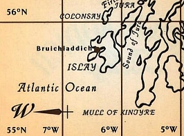 Islay - Bruichalddich - mapka