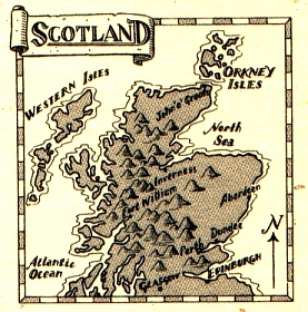 Mapa Szkocji - Orkady