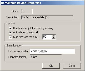 Removable Device Properties