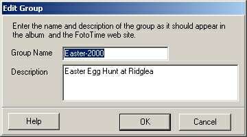 Group properties Dialog Screenshot