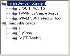 Selecting your scanner