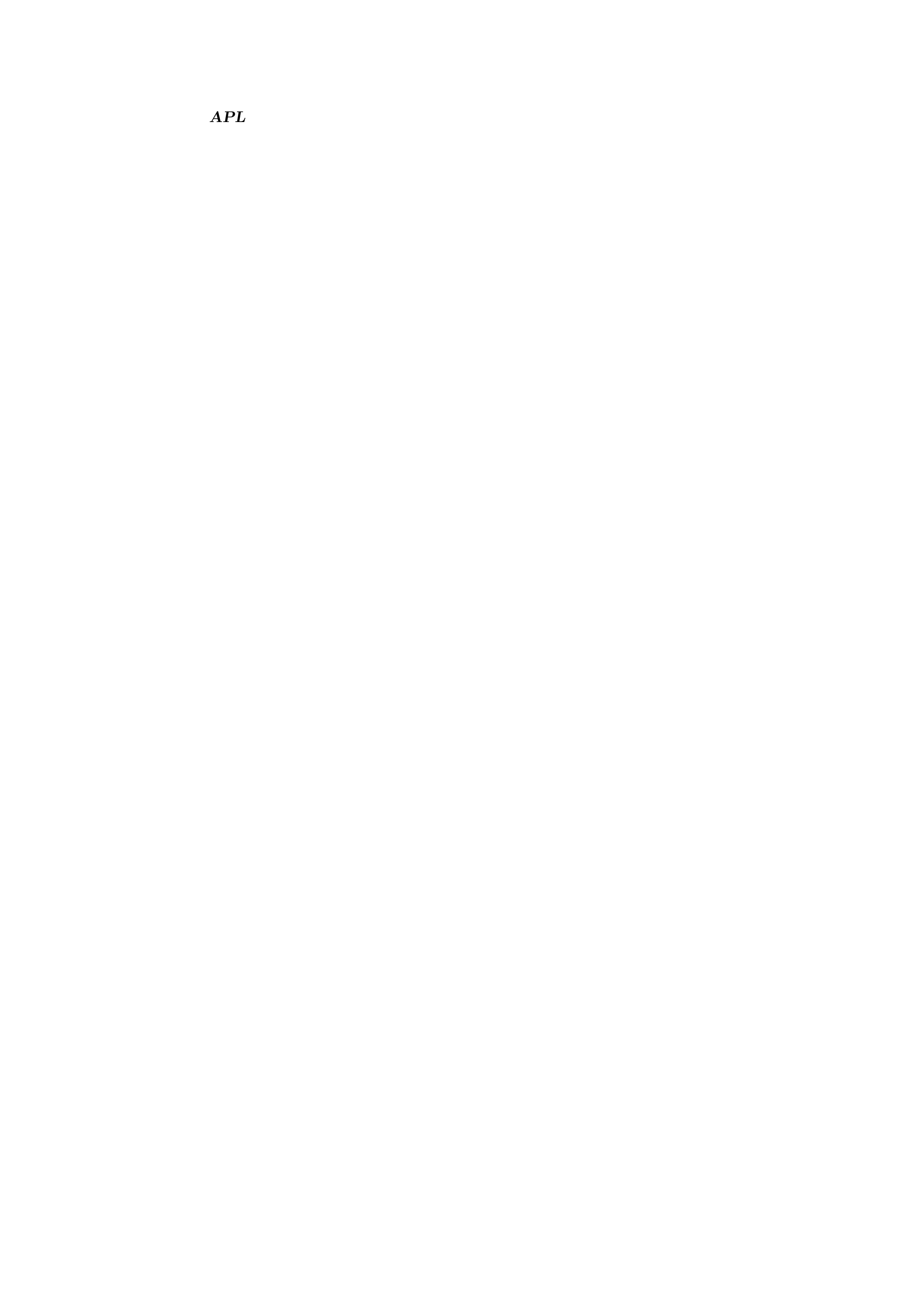 \begin{figure}\centering
{\setlength{\unitlength}{1mm}
\begin{picture}(78, 50...
...r(0,-1){10}}
\put(41,44){\protect{\it APL\/}\ code}
\end{picture}}\end{figure}