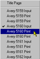 Print Layout Menu