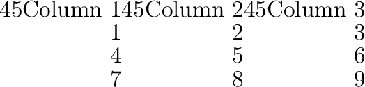 \begin{example}
\begin{quote}
\rule{0pt}{1.5in}\begin{tabular}{rrr}
\begin{rotat...
...ne
1& 2& 3\\
4& 5& 6\\
7& 8& 9\\
\hline
\end{tabular}\end{quote}\end{example}