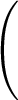 $\displaystyle \left(\vphantom{\sum_{k=1}^{m-1}
\lfloor(m/k)/\lceil m/k\rceil
\rfloor }\right.$