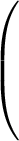 $\displaystyle \left(\vphantom{ \sum_{{k_0,k_1,\ldots\geq 0}
\atop{k_0+k_1+\ldots=n} }
a{_0k_0}a_{1k_1}\ldots }\right.$