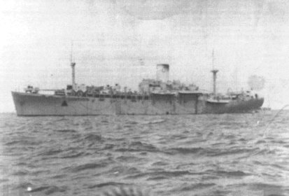 A rare full side view of H.M.S. Sainfoin