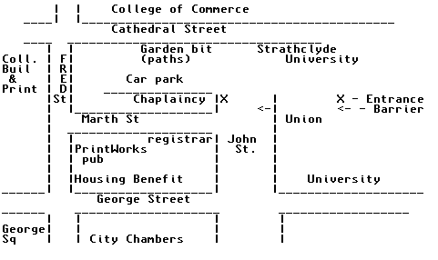 Map of Central Glasgow