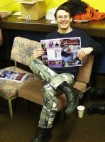 Member David Lloyd enjoys the new issue of Clubbed.