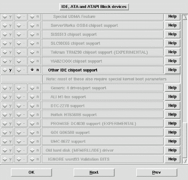 Kernelkonfiguration - IDE im Detail (Forsetzung)