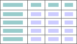 Table used to present information in grid-like format