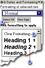 New formatting options in Word