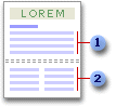 Document with section breaks