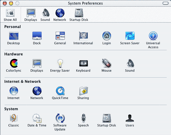 The Network icon