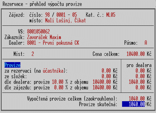 Nastavenφ provize za p°ihlßÜku