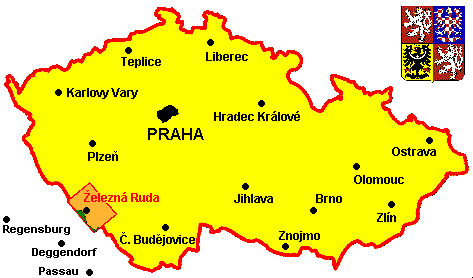 Mapa Ceske republiky