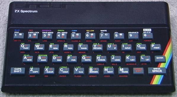 Tak takto n∞jak vypadalo ZX Spectrum - 'GUM┴K' ... 