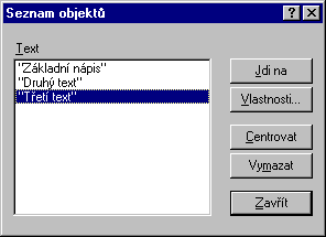 Odpovφdajφcφ seznam objekt∙