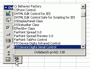 ActiveX dalÜφ prvky