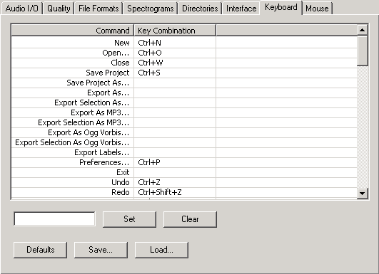 Keyboard Preferences