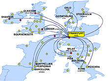 Ryanair fliegt von Frankfurt-Hahn aus.