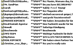 Spam-Mails im Postfach