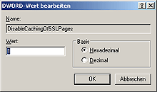 SSL-Seiten-Caching abschalten
