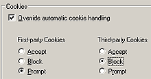 Cookie-Einstellungen beim IE