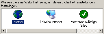 Sicherheitszonen im IE