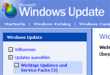 Windows-Update mit Tücken