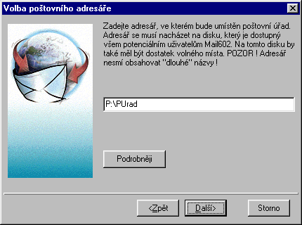 Volba poÜtovnφho adresß°e