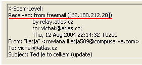 HlaviΦka e-mailu